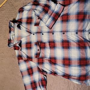 Red white blue button down